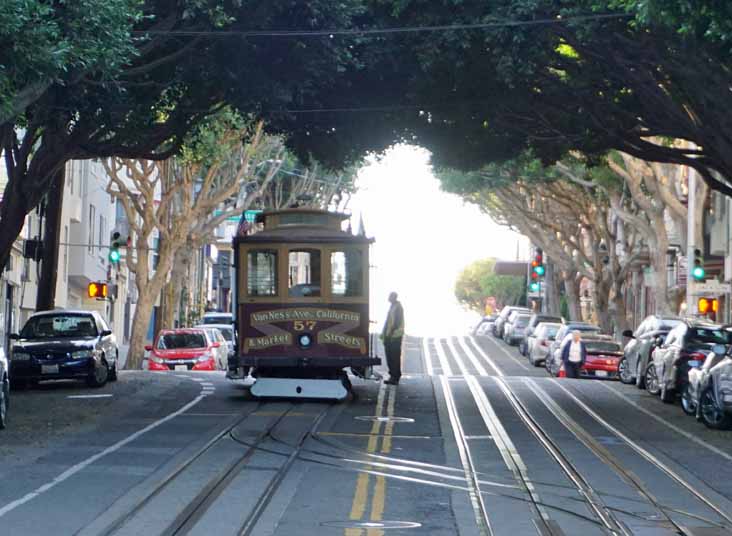 MUNI California cable car 57